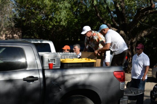 Packing up in Tucson for the trip south.