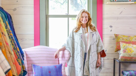 Jolie Helms, founder and owner of Sapana in Round Top. Photo by Jordan Geibel