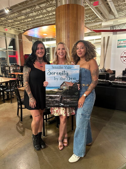 Event at Market Street Brewery in Havre de Grace after the 2024 publication of “Serenity by the Sea.” Photo courtesy of Jennifer Vido.