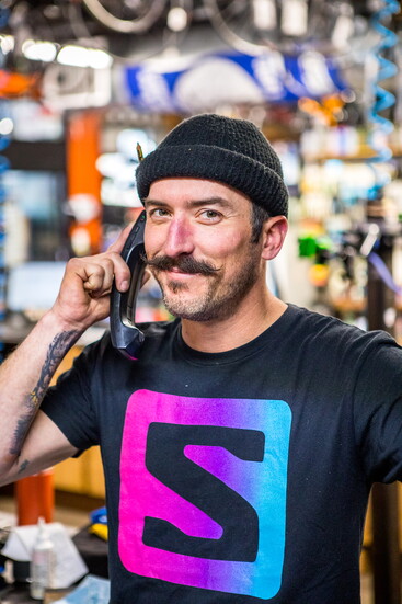 Justin Hoar--4 years--enjoys the flexible schedule and lauds all the store's affordable pricing. He is a dirt biker who roams somewhere secret.