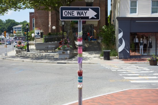 One never knows where the Yarn Bomber will strike...
