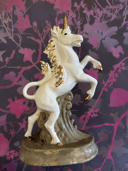 Vintage Unicorn from Heirloom House @shopheirloomhouse