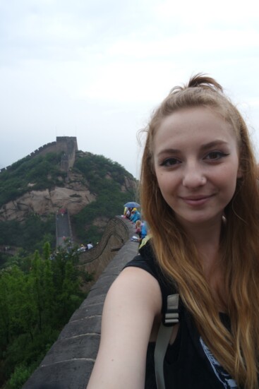 At the Great Wall, of course.