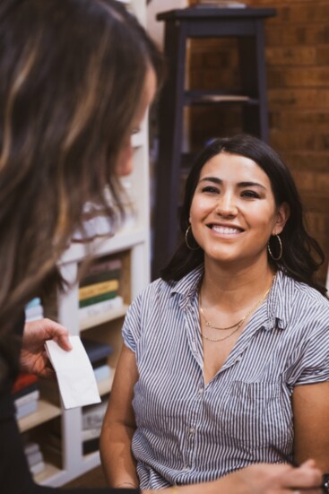 Marrisa Sanchez after her color analysis by Deanna Boyd