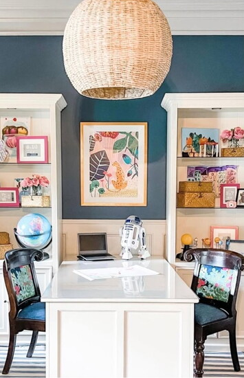 Vibrantly decorated space. Image courtesy of Uttermost Co.