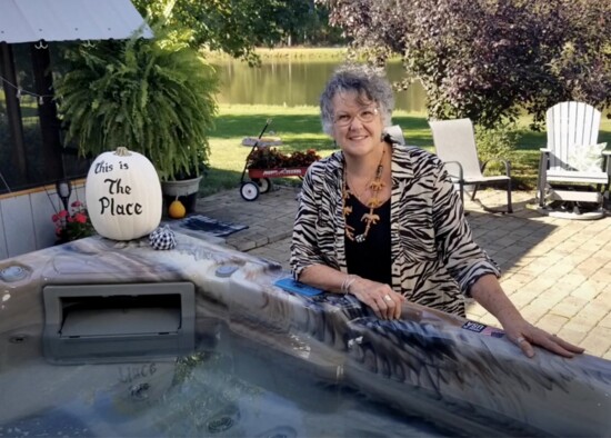 “Hi, I’m Ruth Ann! My husband and I enjoy this hot tub so much. We bought it at The Place and the process was awesome."