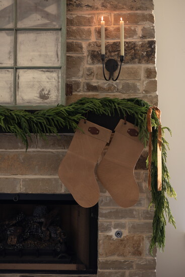 Leather stockings from Holtz Leather add an elevated, Hill Country look.