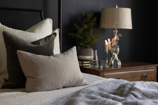 Layering with a variety of textures keeps your design from falling flat.