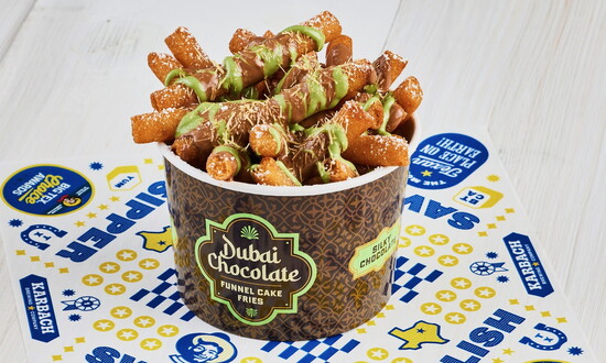 Rousso’s Dubai Chocolate Funnel Cake Fries