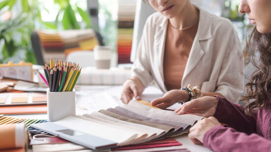 Expert guidance helps customers bring their design visions to life at Interior Fabrics Houston. 