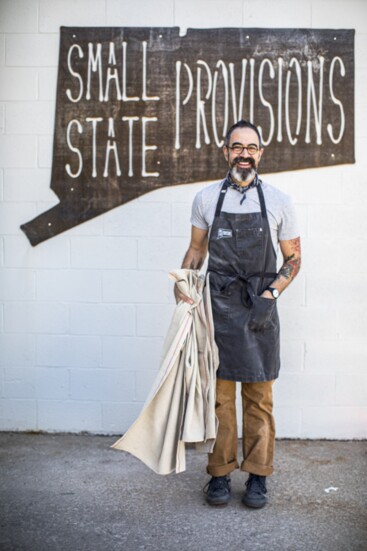 Kevin Masse outside his bakery